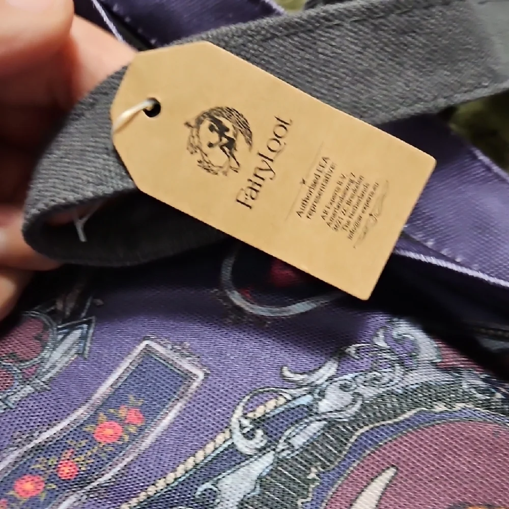 Purple Graphic Tote Bag - Picture 5 of 5